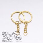 حلقه جاسوئیچی ملیله کاغذی طلایی